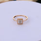Square Halo American Diamond Ring