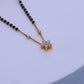 Gold Mangalsutra with American Diamond Pendant