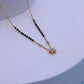 Gold Mangalsutra with American Diamond Pendant