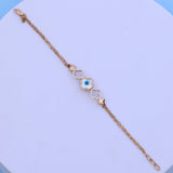 Evil Eye Bracelet with American Diamonds