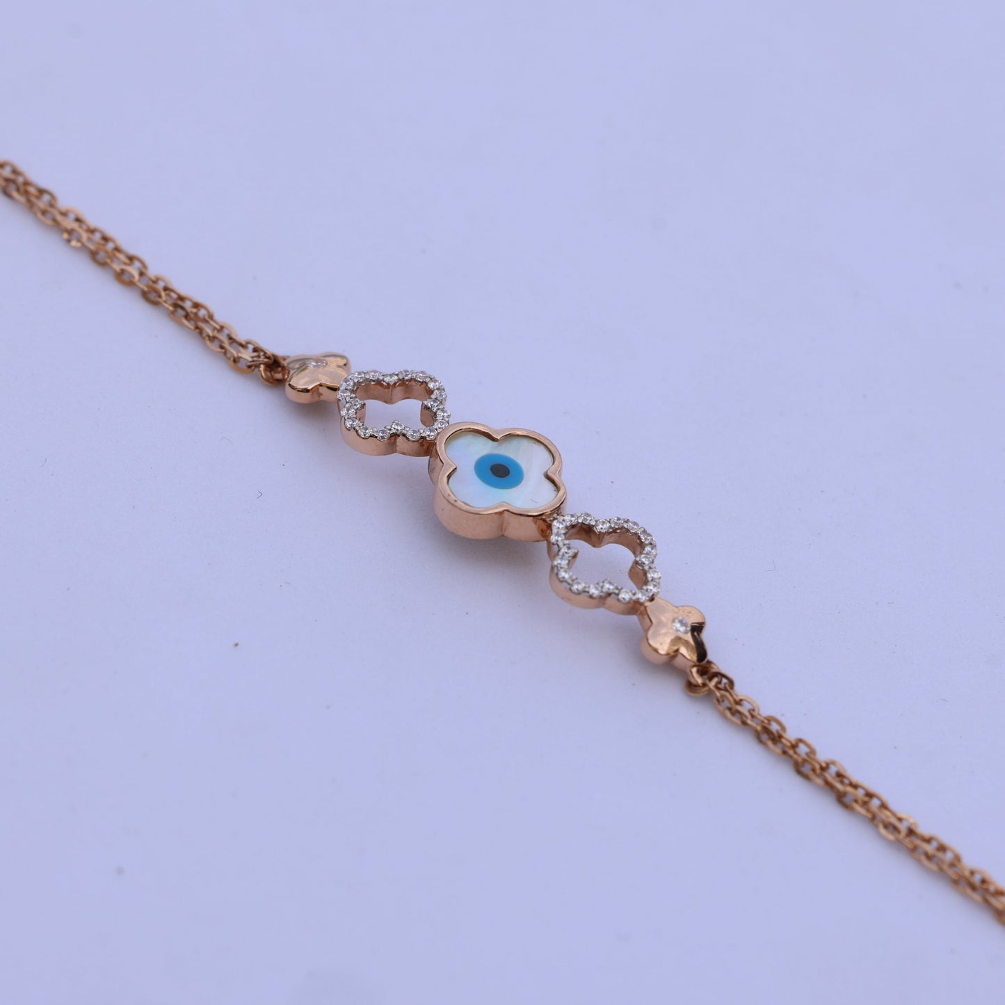 Evil Eye Bracelet with American Diamonds