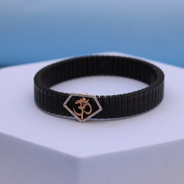 Stylish Men Bracelet with american diamond