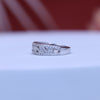 Moissanite Diamond Band Ring in 92.5 Sterling Silver