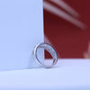 Moissanite Diamond Band Ring in 92.5 Sterling Silver