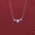 92.5 Sterling Silver Chain Necklace with Moissanite Diamond / Lab grown diamond