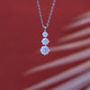 92.5 Sterling Silver Chain Necklace with Moissanite Diamond