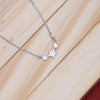 92.5 Sterling Silver Chain Necklace with Moissanite Diamond / Lab grown diamond