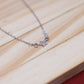 92.5 Sterling Silver Chain Necklace with Moissanite Diamond / Lab grown diamond