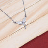 92.5 Sterling Silver Chain Necklace with Moissanite Diamond