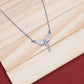 92.5 Sterling Silver Chain Necklace with Moissanite Diamond