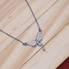 92.5 Sterling Silver Chain Necklace with Moissanite Diamond