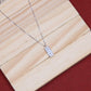 Elegant 92.5 Sterling Silver Chain Necklace with Moissanite Diamonds