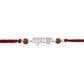 Krishna Silver Rakhi with Traditional Rudraksha Beads