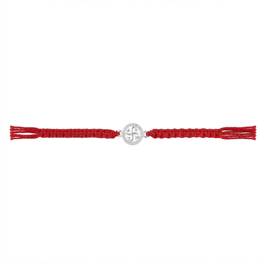 Silver Swastik Rakhi for Brother