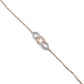 Rose Gold Chain Bracelet with Interlocking Links & Lab-Grown Diamonds – Ethical Luxury with Timeless Charm