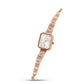 Titan Women's Watch with Geometric Gold Bracelet & American Diamond Embellishments
