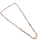 Rose Gold Freshwater Pearl Necklace with Textured Beads