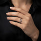 Elegant Minimalist 925 Sterling Silver Ring with American Diamond