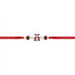 Cute Pink Bear Enamel Silver Rakhi for Kids