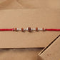 Traditional Rudraksha Silver Bead Spiritual Rakhi for Brother