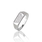 925 Sterling Silver Men’s Geometric Signet Ring