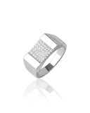 Men’s Moissanite Diamond Ring 925 Sterling Silver Solid Band