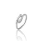 Premium 925 Sterling Silver American Diamond Promise Ring for Women