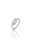 Premium 925 Sterling Silver American Diamond Promise Ring for Women