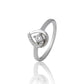 925 Sterling Silver Women Ring American Diamond Moissanite Promise Band
