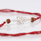 Elegant Silver Shiv Trishul & Rudraksha Rakhi for Brother | Festival Gift