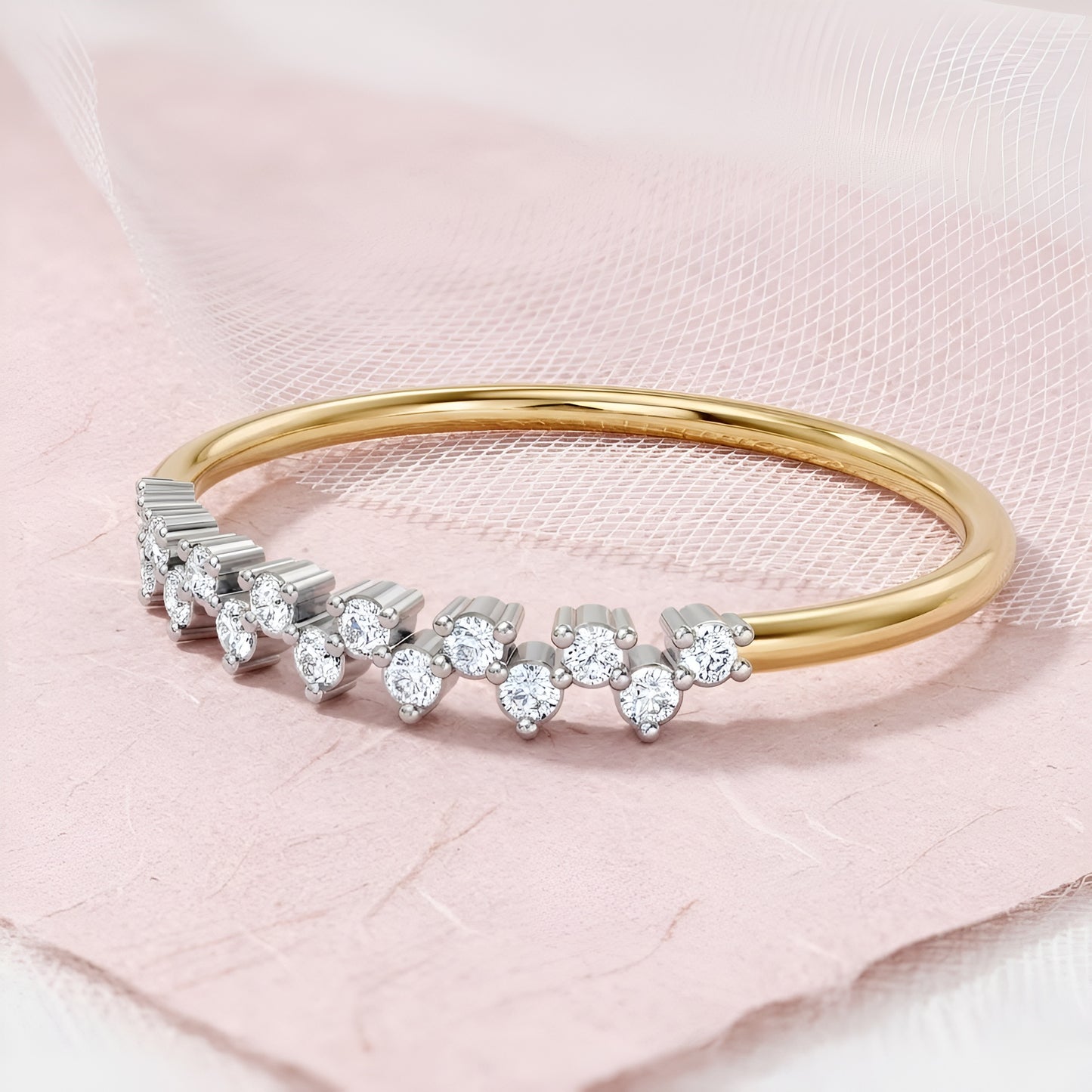 BIS Hallmarked 14KT Solid Gold Moissanite Ring