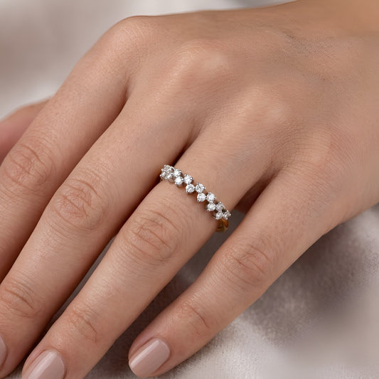 BIS Hallmarked 14KT Solid Gold Moissanite Ring