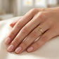 18KT Yellow Gold Moissanite Designer Ring - BIS Hallmarked Nakrani Gold