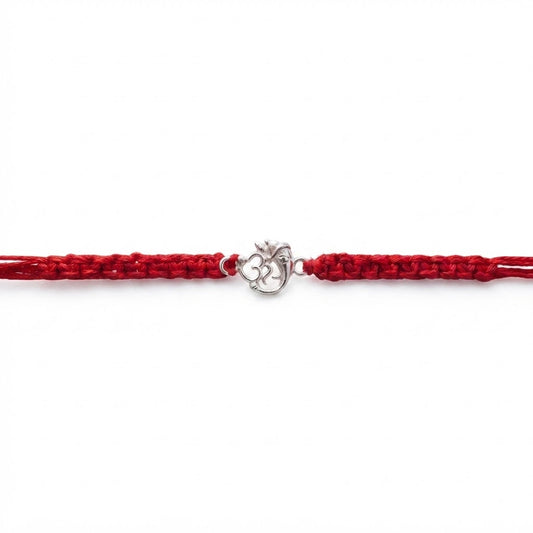 Om Silver Rakhi for Brother