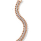 Luxurious Rose Gold Diamond Cuban Link Bracelet with Secure Box Clasp – Classic Chain Design