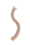 Luxurious Rose Gold Diamond Cuban Link Bracelet with Secure Box Clasp – Classic Chain Design