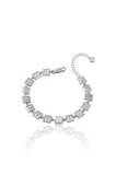 925 Sterling Silver Bracelet for Women American Diamond Adjustable Link Jewelry