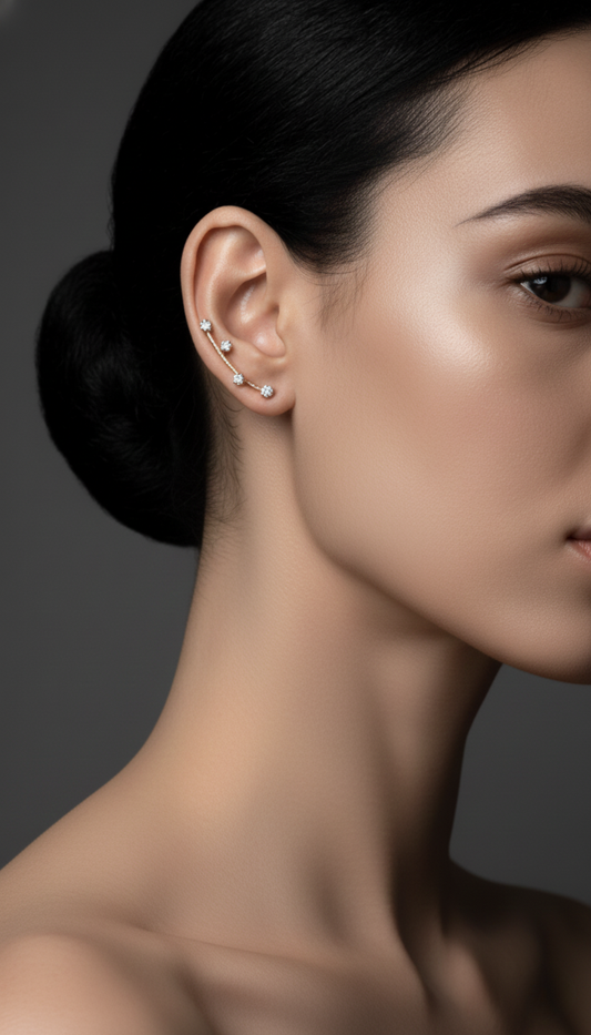 Floral Branch Earrings - Minimal Luxury