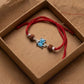Adorable Bear Cub Silver Rakhi with Rudraksha Beads for Kids