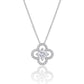 Silver Clover Pendant Necklace Women American Diamond Chain Gift | Van Cleef chain