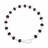 Silver Rudraksha Bracelet for Men