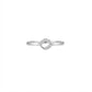 Elegant Minimalist 925 Sterling Silver Ring with American Diamond