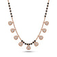 Rose Gold  Mangalsutra with Lab-Grown Diamonds – Heart Charms Design