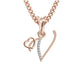V Initial Alphabet Diamond Pendant - Diamond Jewellery