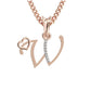 W Initial Alphabet Diamond Pendant - Diamond Jewellery