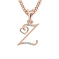Z Initial Alphabet Diamond Pendant - Diamond Jewellery