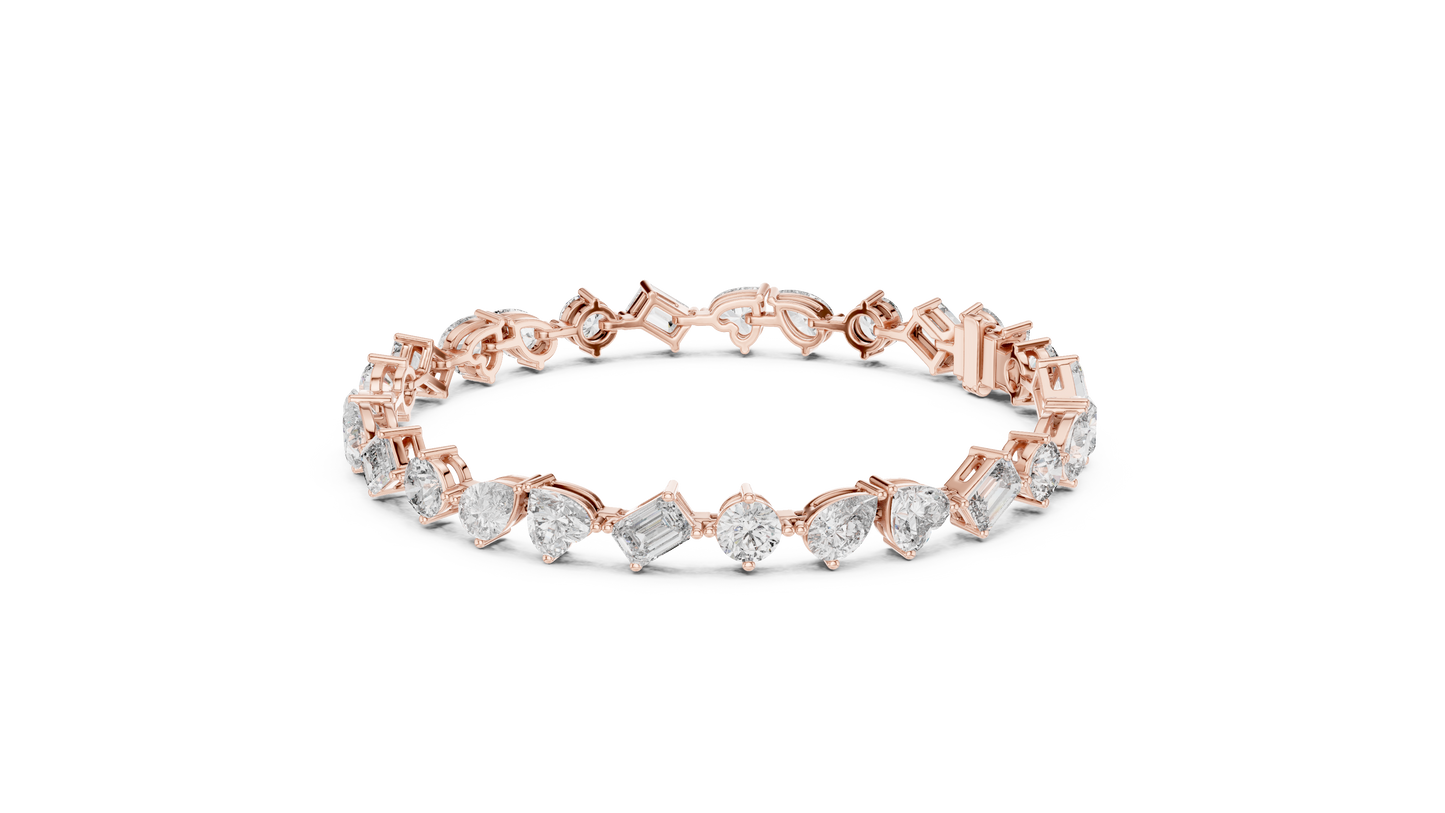 Tennis Bracelet - Mixed Shape Cut