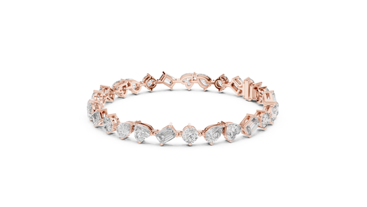 Tennis Bracelet - Mixed Shape Cut