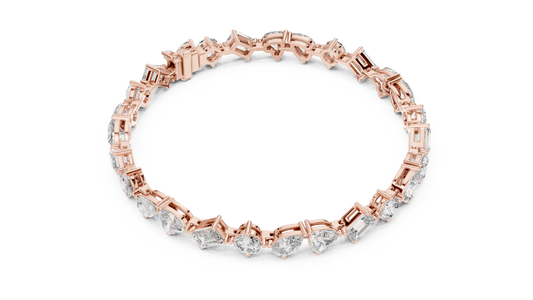Tennis Bracelet - Mixed Shape Cut
