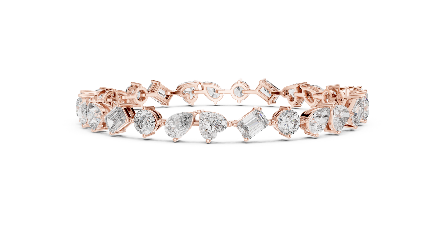 Tennis Bracelet - Mixed Shape Cut